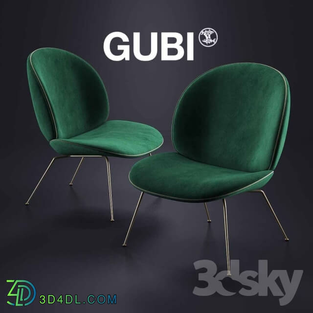 Arm chair - GUBI Beetle Lounge Chair