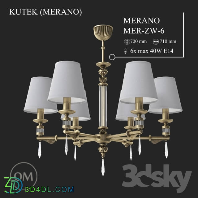 Ceiling light - KUTEK _MERANO_ MER-ZW-6