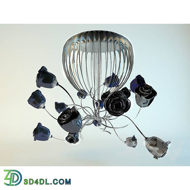 Ceiling light - Rose belle black