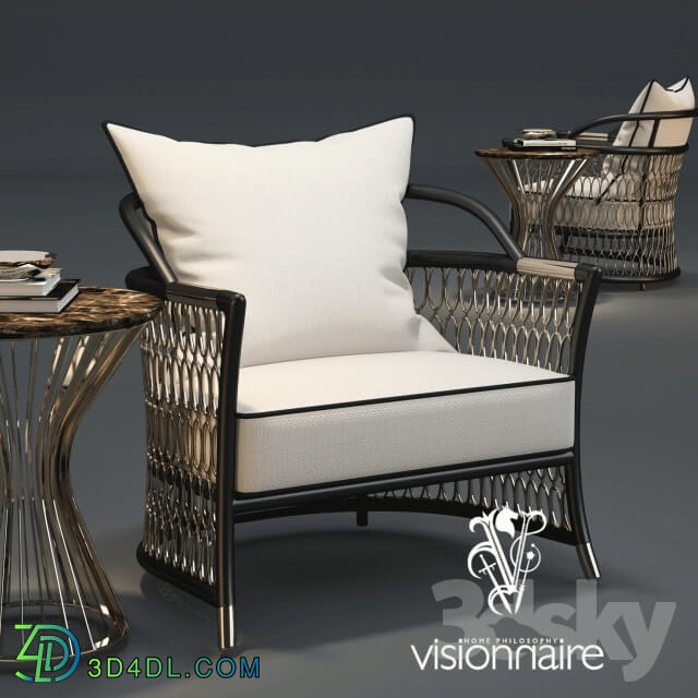 Arm chair - Ipc cavalli_Solstice Table_Nella vetrina_dehors_visionnaire