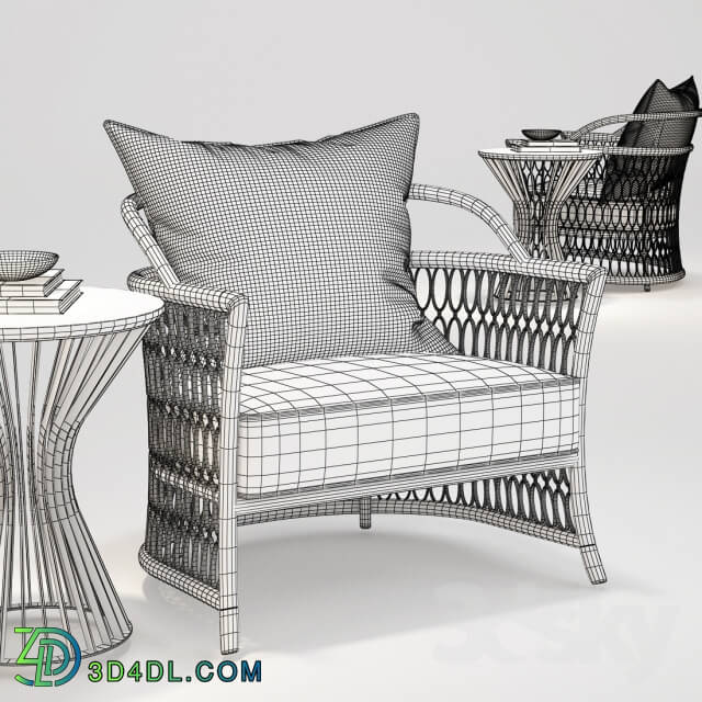 Arm chair - Ipc cavalli_Solstice Table_Nella vetrina_dehors_visionnaire