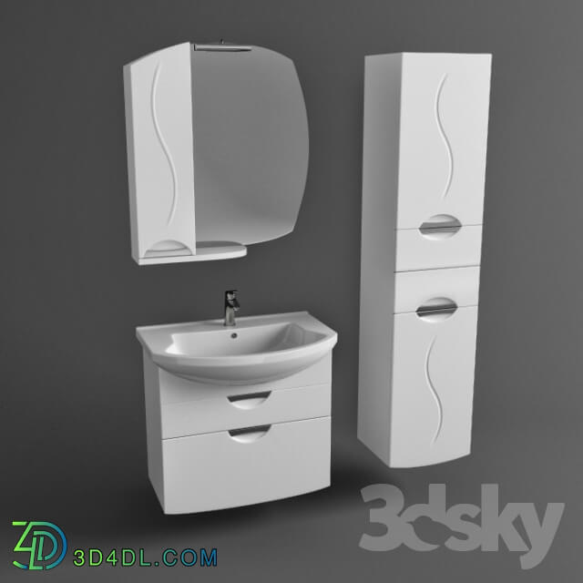 Bathroom furniture - Aqua Gloria Rhodes 75