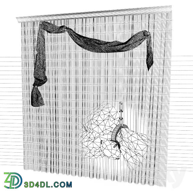 Curtain - Slat with crystals