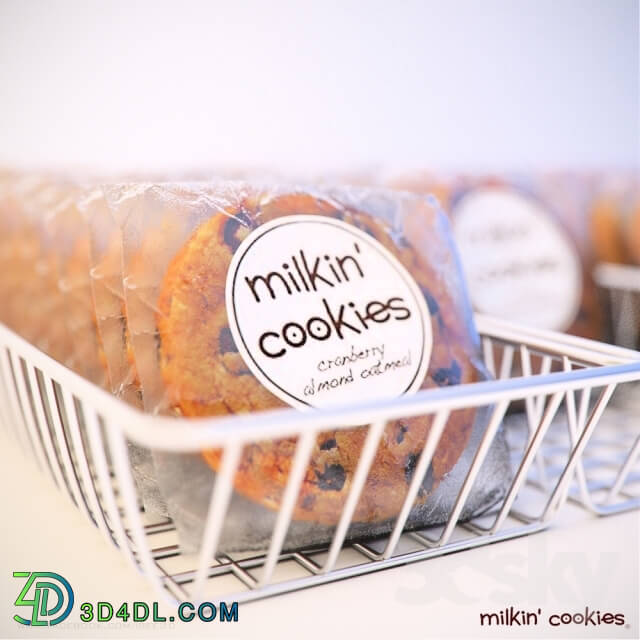 Food and drinks - Milkin __39_Cookies in basket