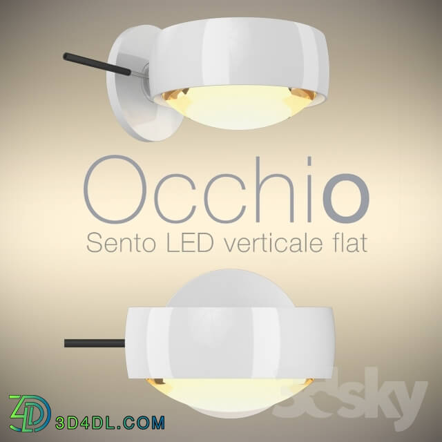 Wall light - Occhio wall luminaire sento led verticale flat 2014