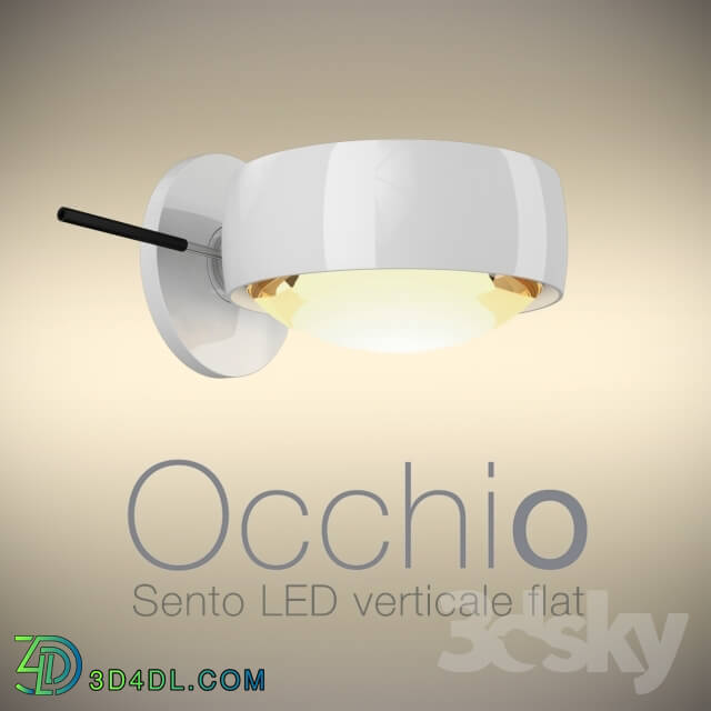 Wall light - Occhio wall luminaire sento led verticale flat 2014