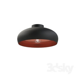 Ceiling light - 94547 Ceiling lamp MOGANO_ 1х60W _E27__ Ø400_ H170_ steel_ black_ copper 