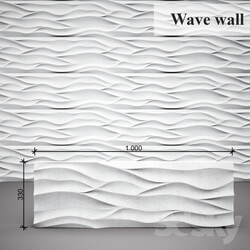 Other decorative objects - 3D panel Wave wall 