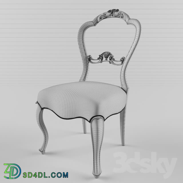 Chair - victorian dining afzelia chair