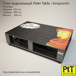 Table - Palet Table _quot_Simpsons_quot_ 