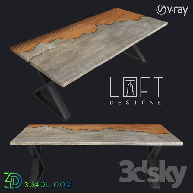 Table - Table LoftDesigne 6049 model