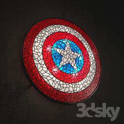 Wall light - Captain America__39_s shield 