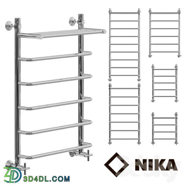 Towel rail - OM Heated towel rail nick L90 _VP_