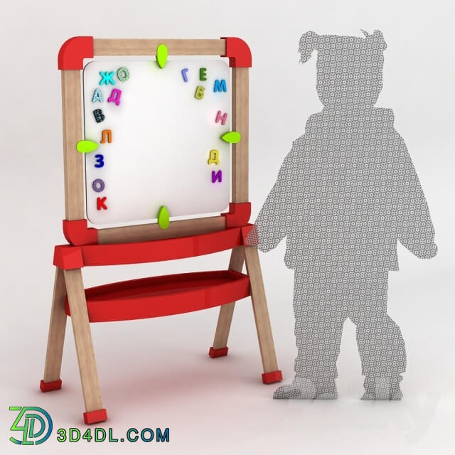 Miscellaneous - Kids easel with the silhouette of a child