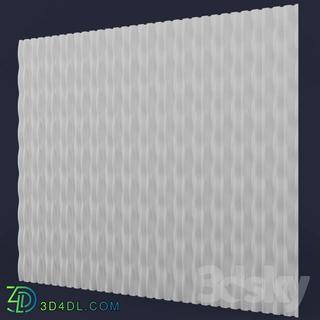 3D panel - Panel Vertical Wave.