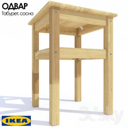 Chair - Stool of solid pine ODVAR_ Ikea 