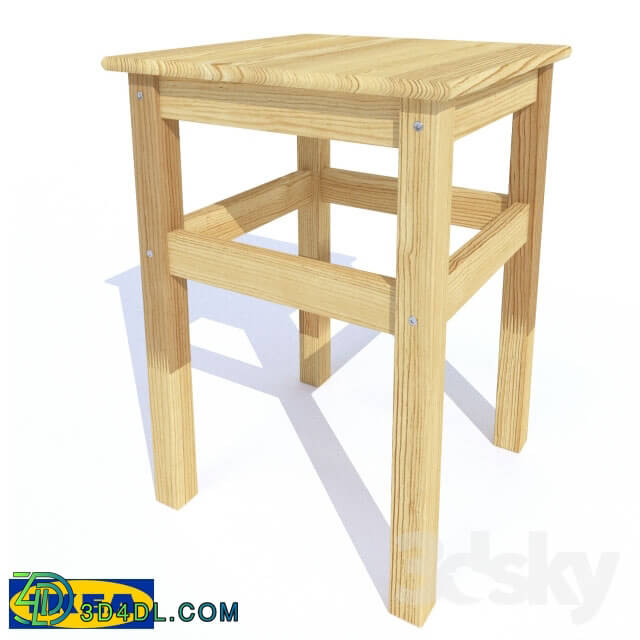 Chair - Stool of solid pine ODVAR_ Ikea