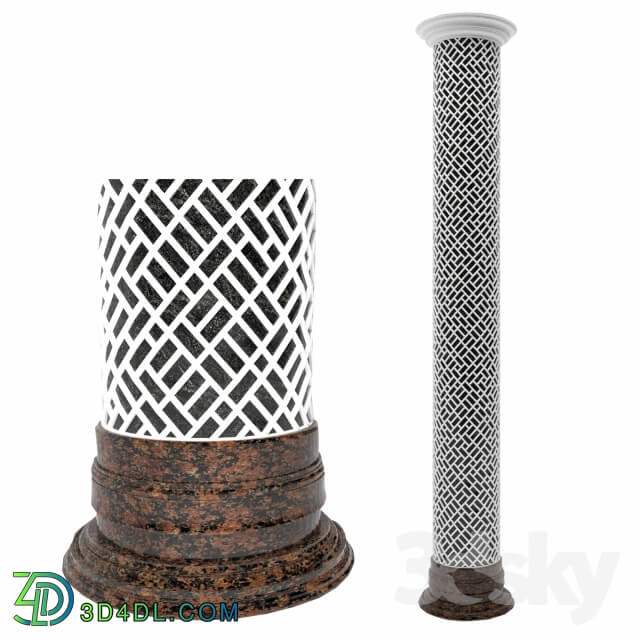 Decorative plaster - interior column