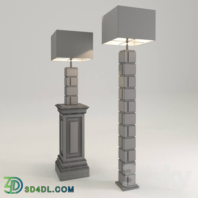 Floor lamp - Table lamp Reynauld_ Floor lamp Reynauld_ Column salvatore S