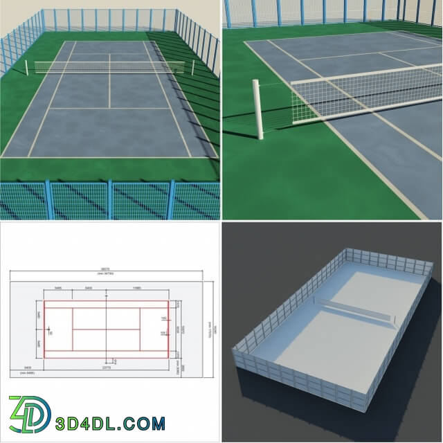 Sports - A set of sports fields - Set sport playground