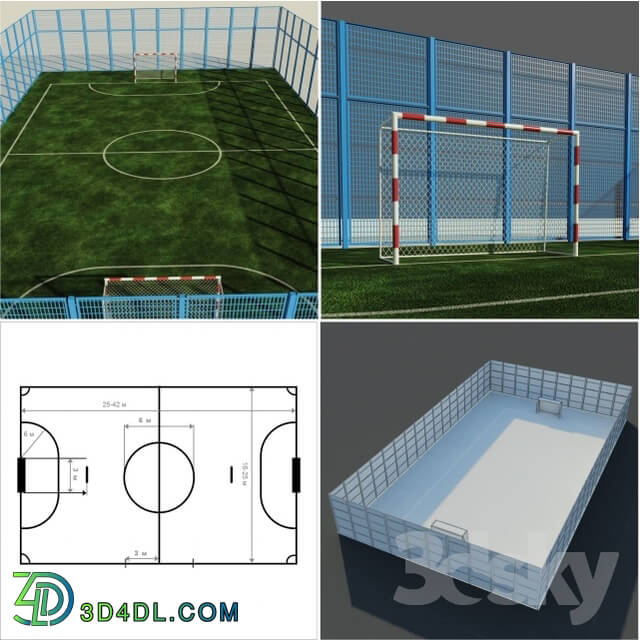 Sports - A set of sports fields - Set sport playground