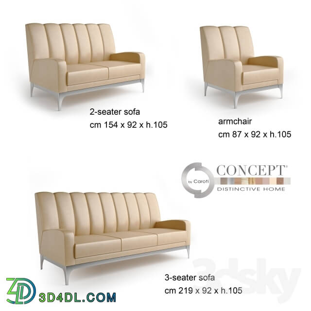 Sofa - Sofa _quot_Quartz_quot_ - Concept Caroti