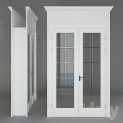 Doors - Classic door_ glass_ white 