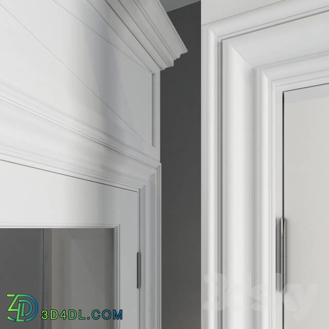 Doors - Classic door_ glass_ white