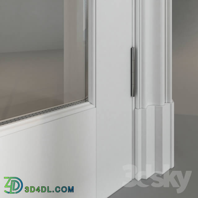 Doors - Classic door_ glass_ white