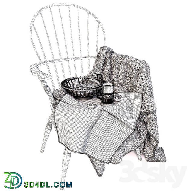 Arm chair - Windson chair with plaid