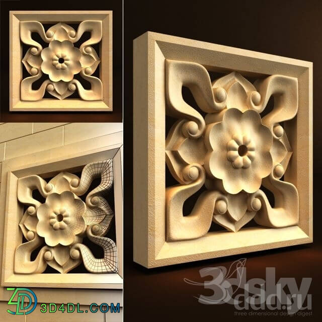 Decorative plaster - Palimanan Carving Ornament 12