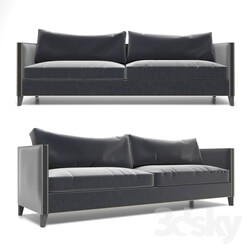 Sofa - Gray Velvet Sofa 