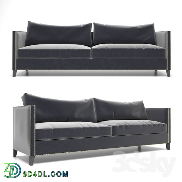 Sofa - Gray Velvet Sofa