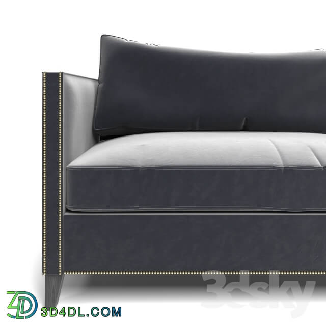 Sofa - Gray Velvet Sofa