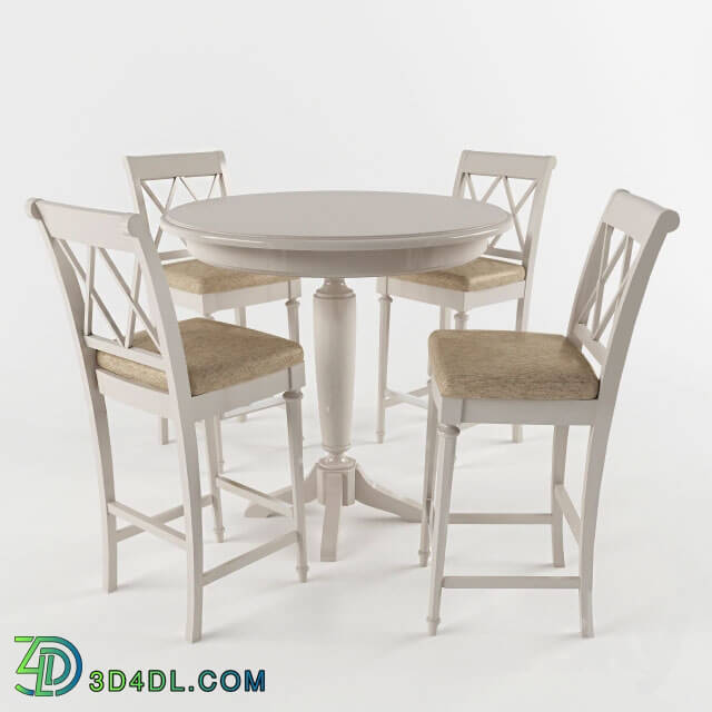 Table _ Chair - American Drew Dining Room Set