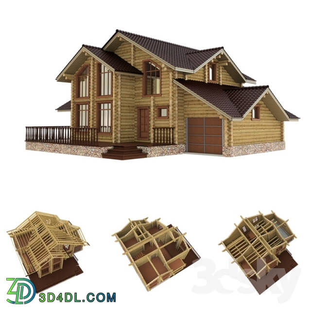 Building - Wooden house 150 sq.m