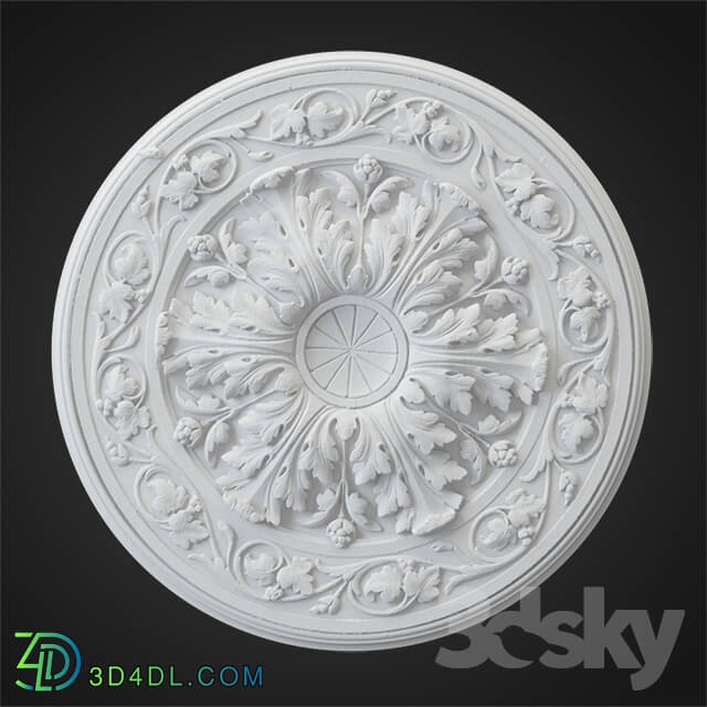 Decorative plaster - Rosette bill - 3 _C_