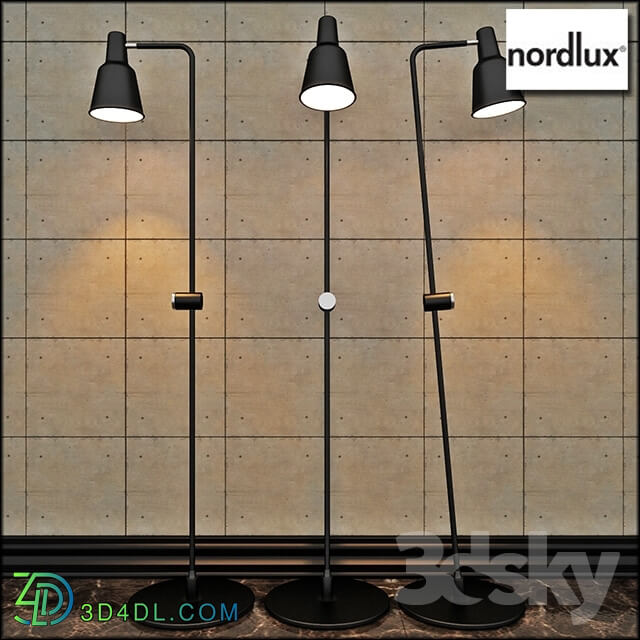 Floor lamp - Industrialna Patton floor lamp - Black- Nordlux