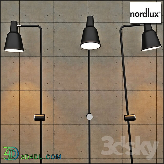 Floor lamp - Industrialna Patton floor lamp - Black- Nordlux