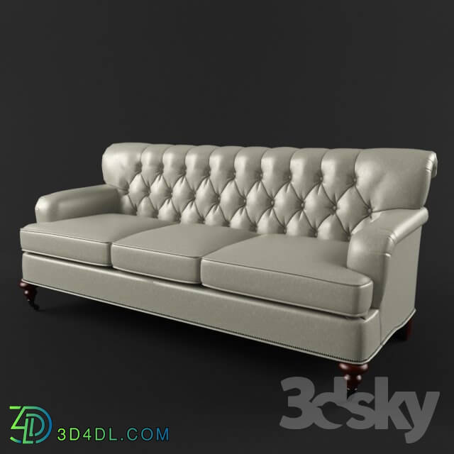 Sofa - Cigar leather sofa