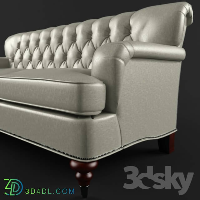 Sofa - Cigar leather sofa