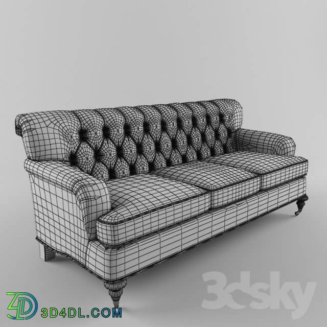 Sofa - Cigar leather sofa