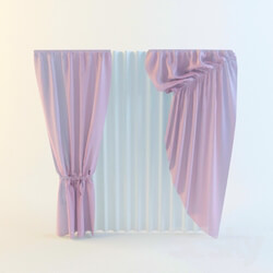 Curtain - Pink curtains 