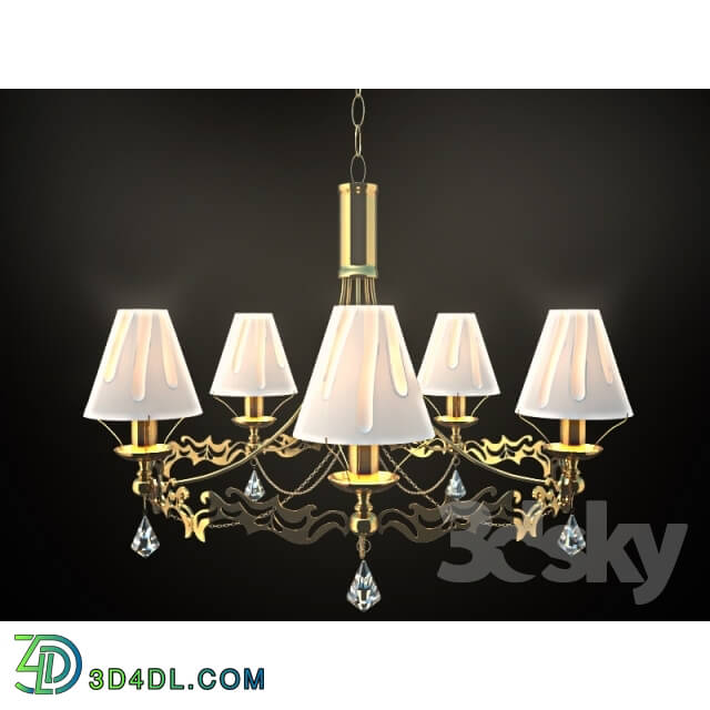 Ceiling light - Chandelier hanging Arte Lamp A1626LM-5GO