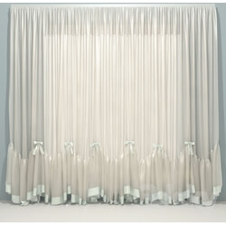 Curtain - Tulle with frill 