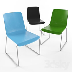 Chair - Plastic Visitor Chair in Bright Colors 