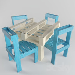 Table _ Chair - Table of pallet 