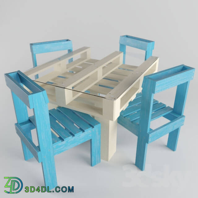 Table _ Chair - Table of pallet