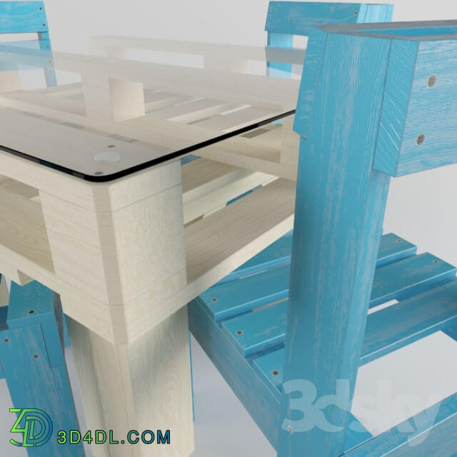Table _ Chair - Table of pallet
