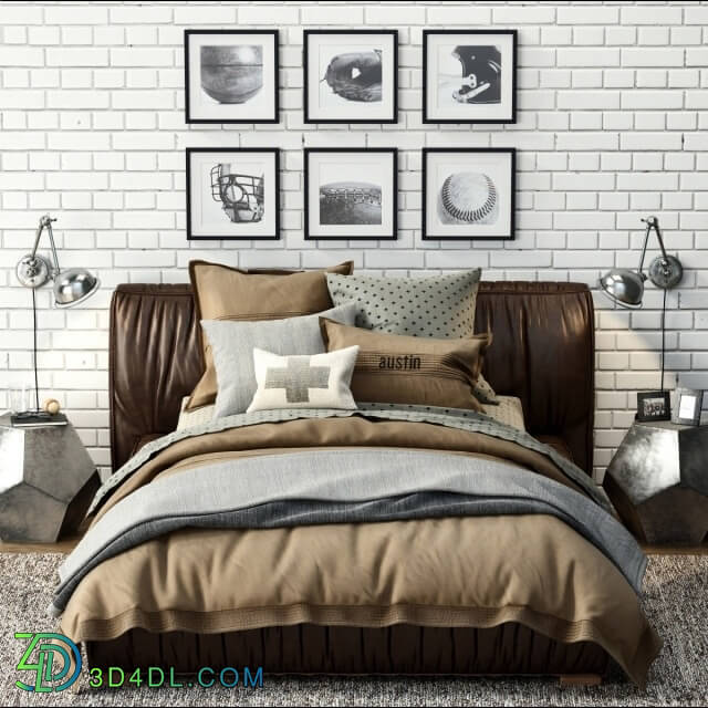 Bed - RH _ SONA UPHOLSTERED PLATFORM BED